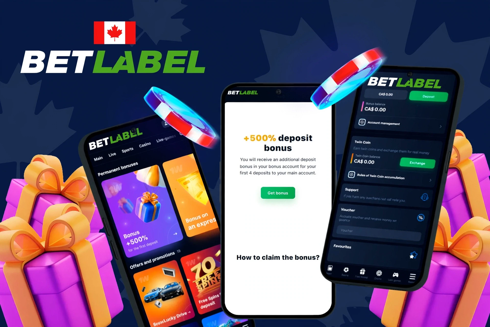 app showing instructions to claim a welcome deposit bonus on mobile with colorful gaming elements