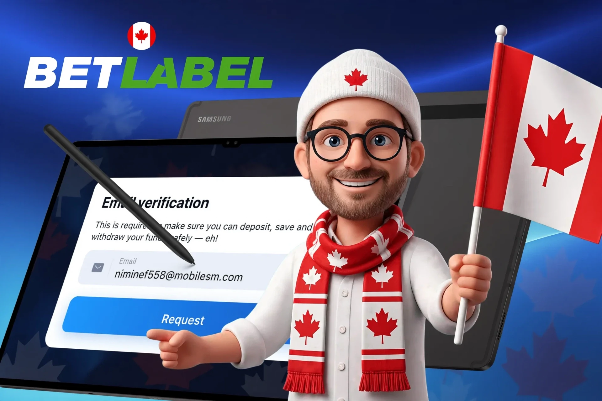 Details of the identity verification procedure on the BetLabel platform in Canada