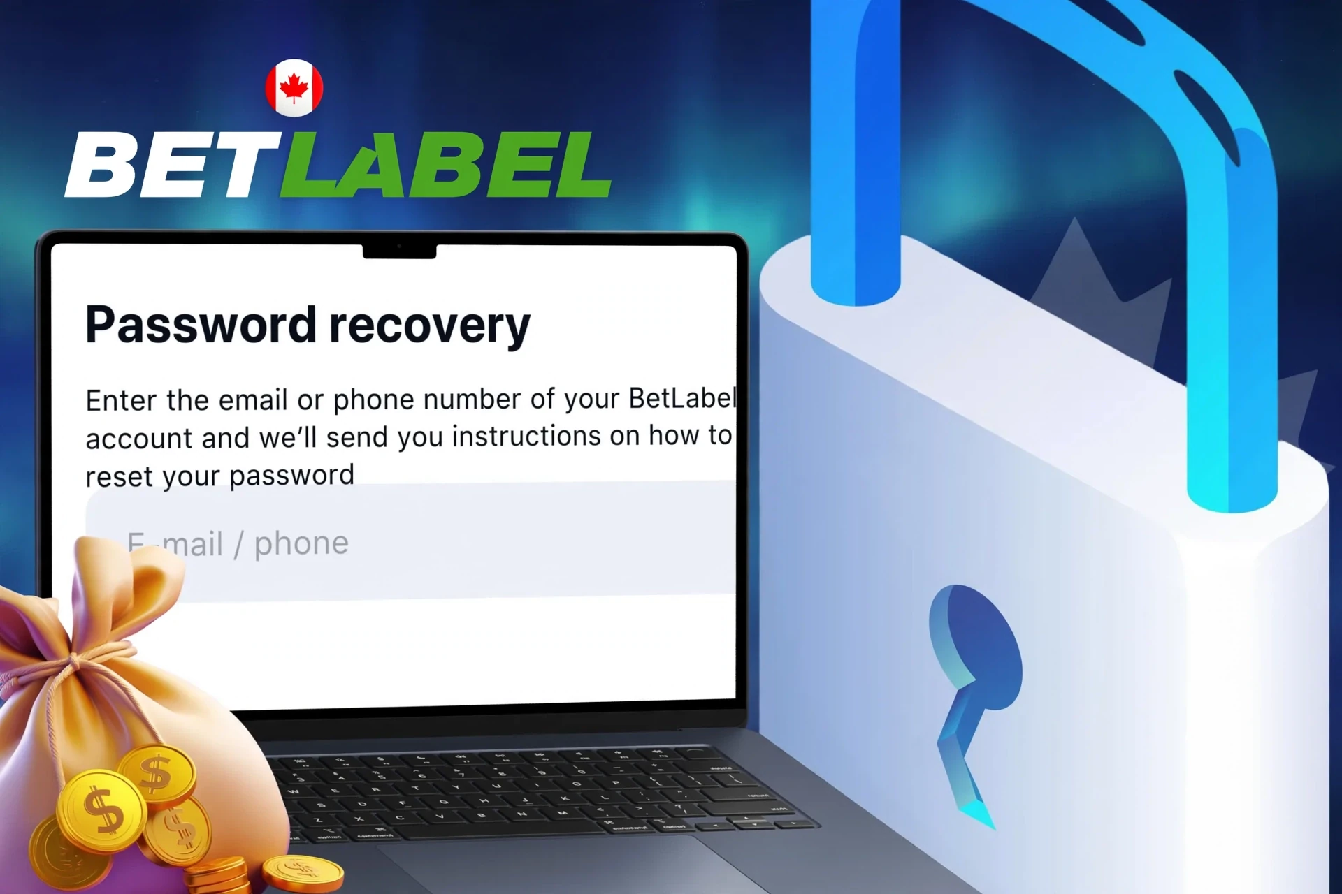 Steps to restore access to your BetLabel account if you lose your password